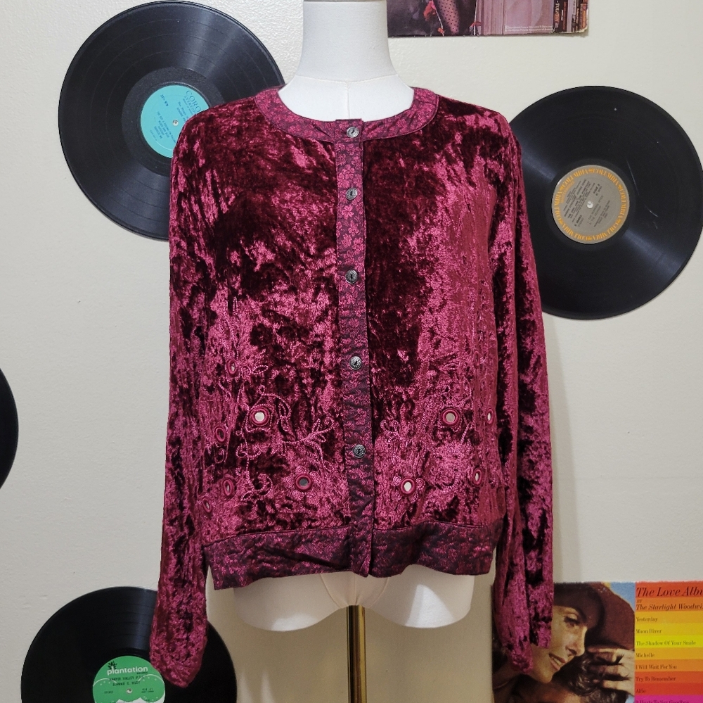 White Stag | Burgundy Velvet Jacket